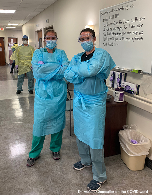 Dr. Aunon-Chancellor and resident in PPE